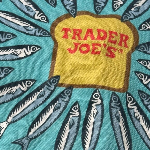 Trader Joes Sardines In Olive Oil Themed Reusable Tote Bag With Recipe Print - Picture 7 of 9